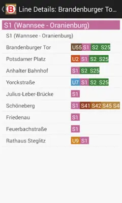 Berlin Subway Route Planner android App screenshot 9