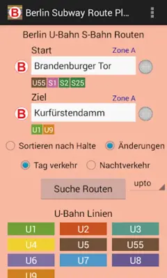 Berlin Subway Route Planner android App screenshot 12