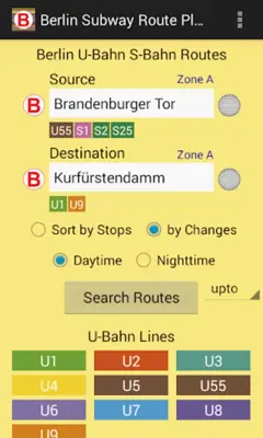 Berlin Subway Route Planner android App screenshot 13