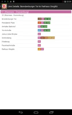 Berlin Subway Route Planner android App screenshot 2
