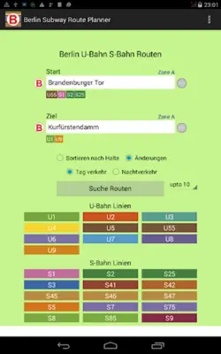 Berlin Subway Route Planner android App screenshot 5