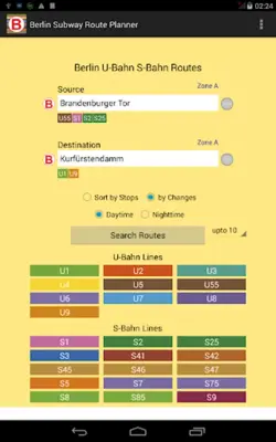 Berlin Subway Route Planner android App screenshot 6