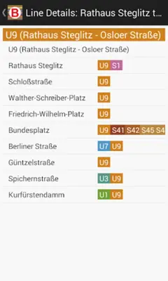 Berlin Subway Route Planner android App screenshot 8